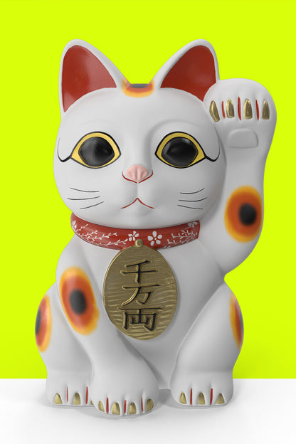 Canvas Decorativo Maneki Neko White
