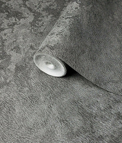 Tapiz Wallpaper Modern Charcoal Black textured