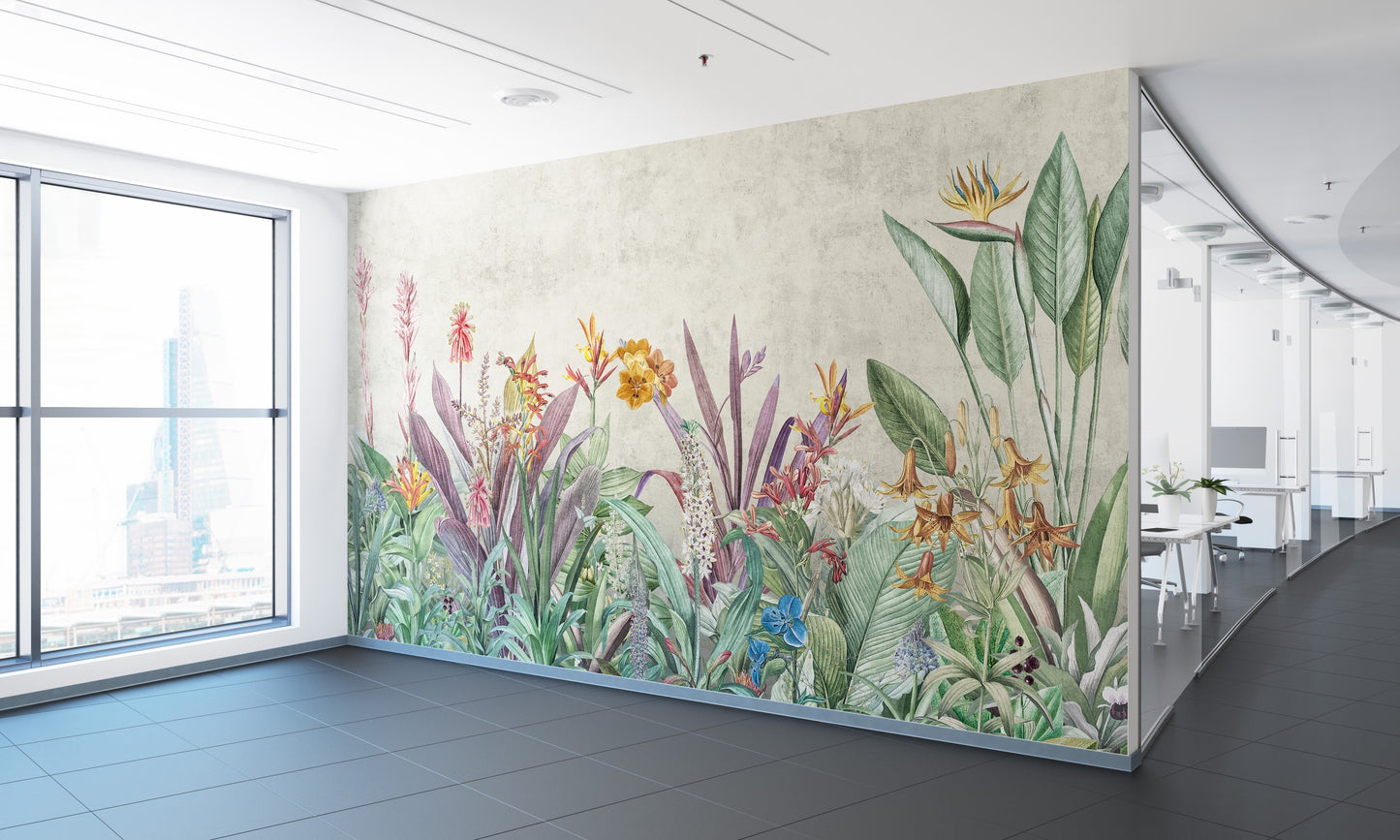 Ave de Paraíso y Plantas Tropicales