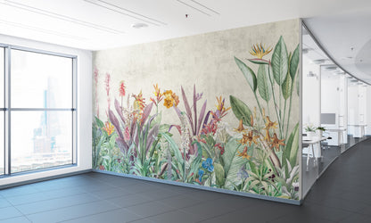 Ave de Paraíso y Plantas Tropicales