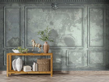 Grunge French Panel - Greenish Grey