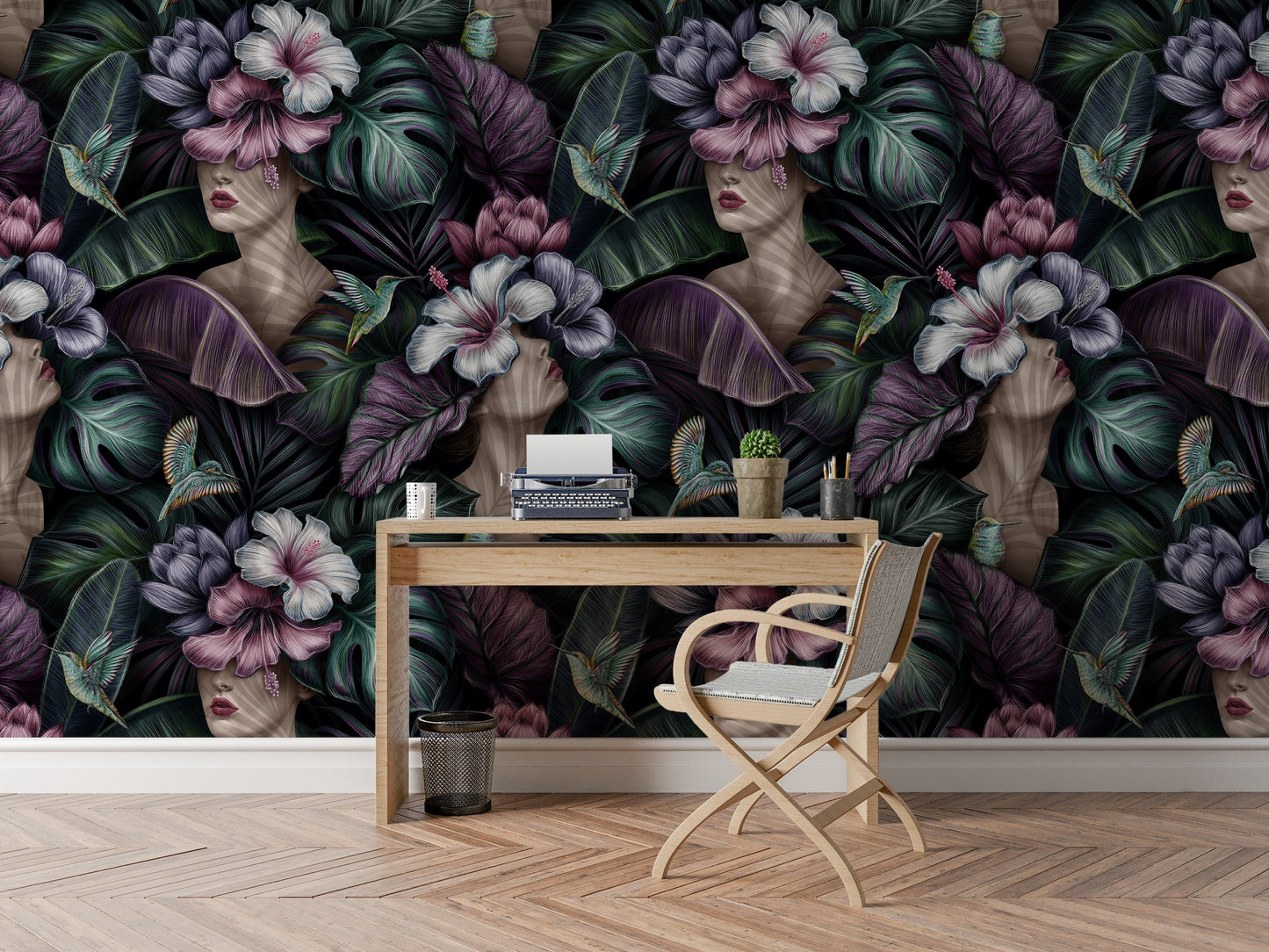 Damas, Flores y Plantas Tropicales