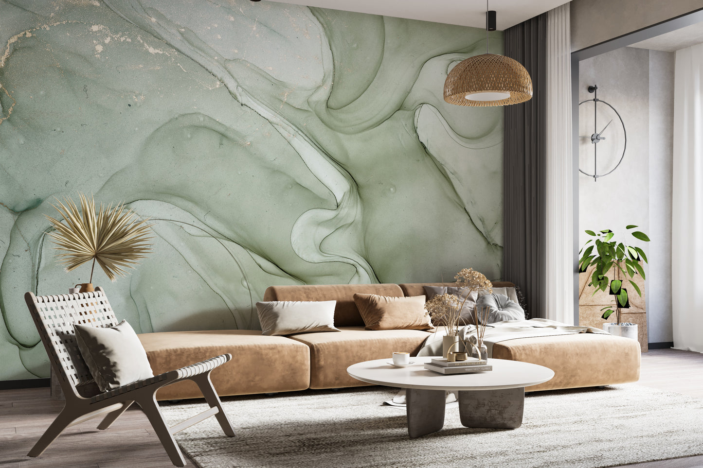 Cool Liquid Sage Marble II
