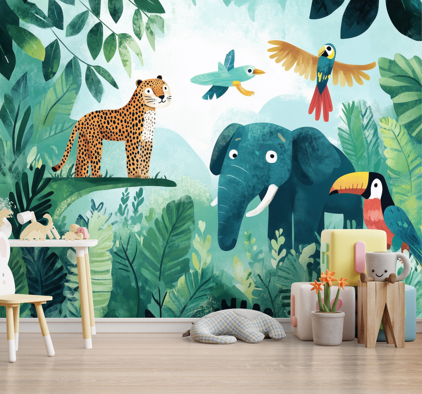 Selva Infantil Jaguar, Elefante y Tucanes