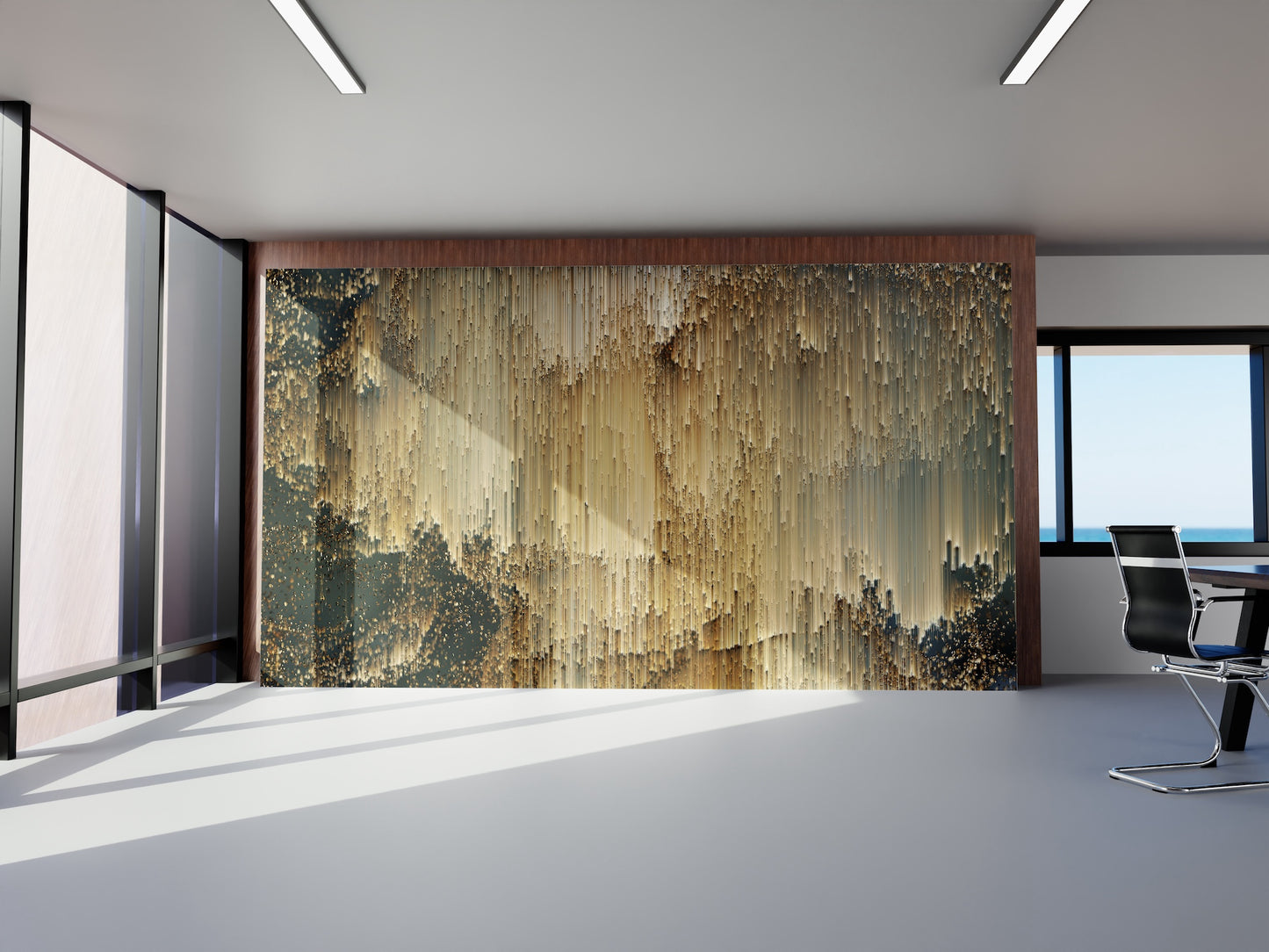 Fondo Lluvia Pixeles Dorados