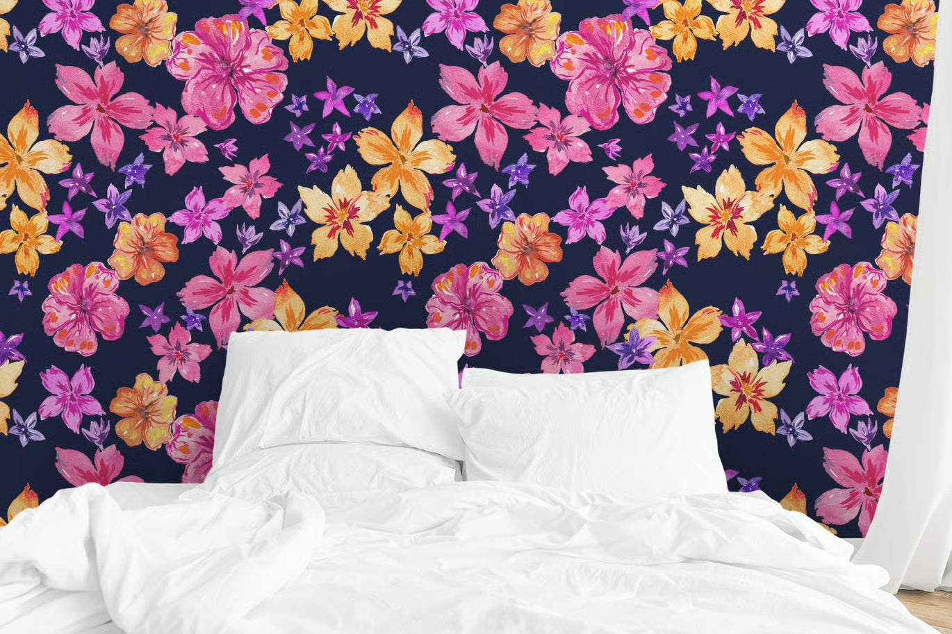 Patrón Floral Colores Vivos