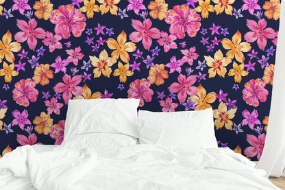 Patrón Floral Colores Vivos