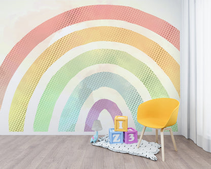 Vintage Rainbow Watercolored