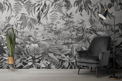 Paisaje Tropical Black & White