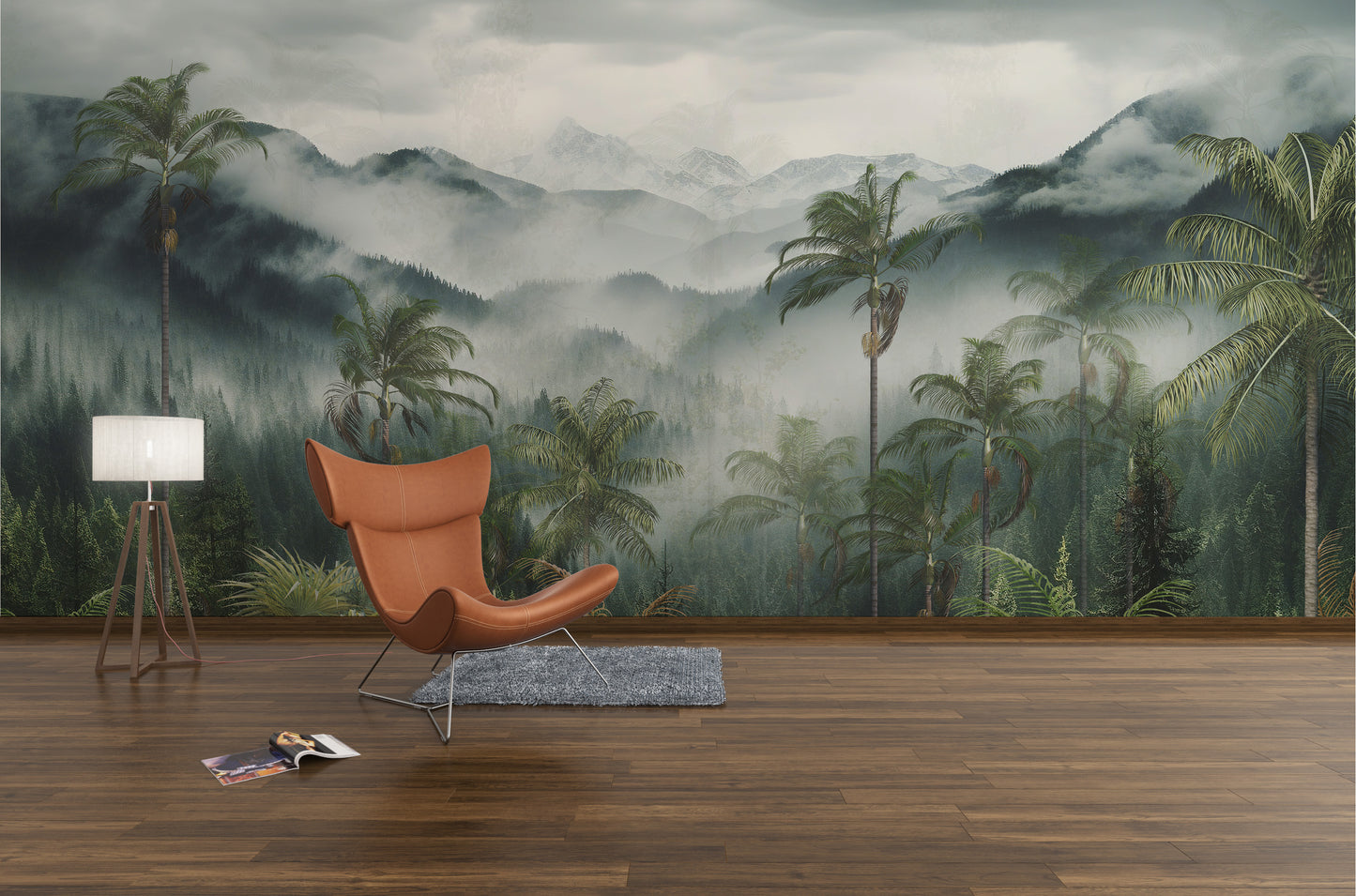Paisaje Jungla, Montañas y Neblina