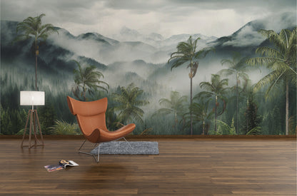 Paisaje Jungla, Montañas y Neblina