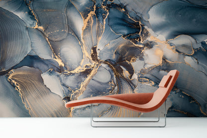 Marmoleado Azul Obscuro