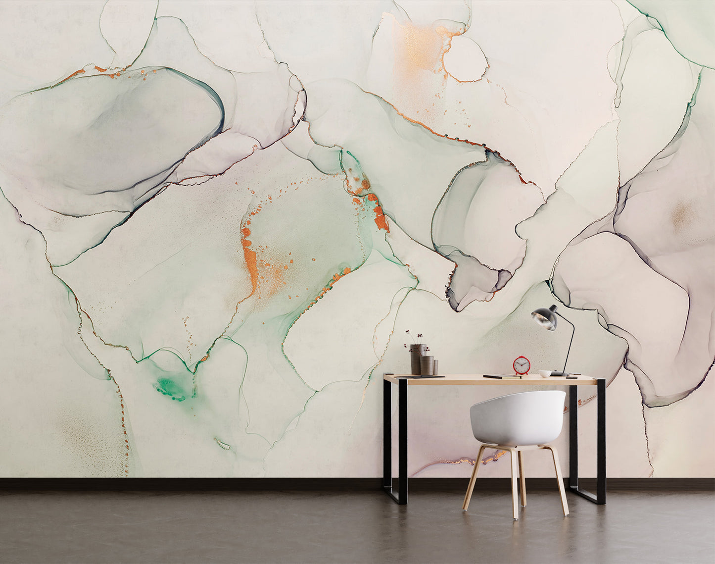 Soft Colors Marbled Ink II
