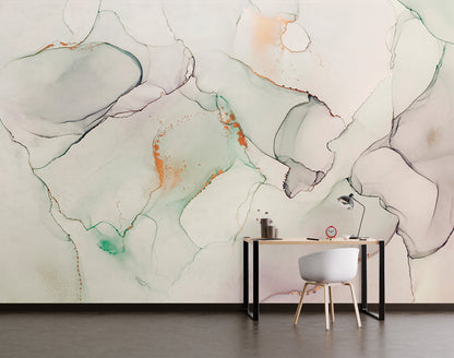 Soft Colors Marbled Ink II