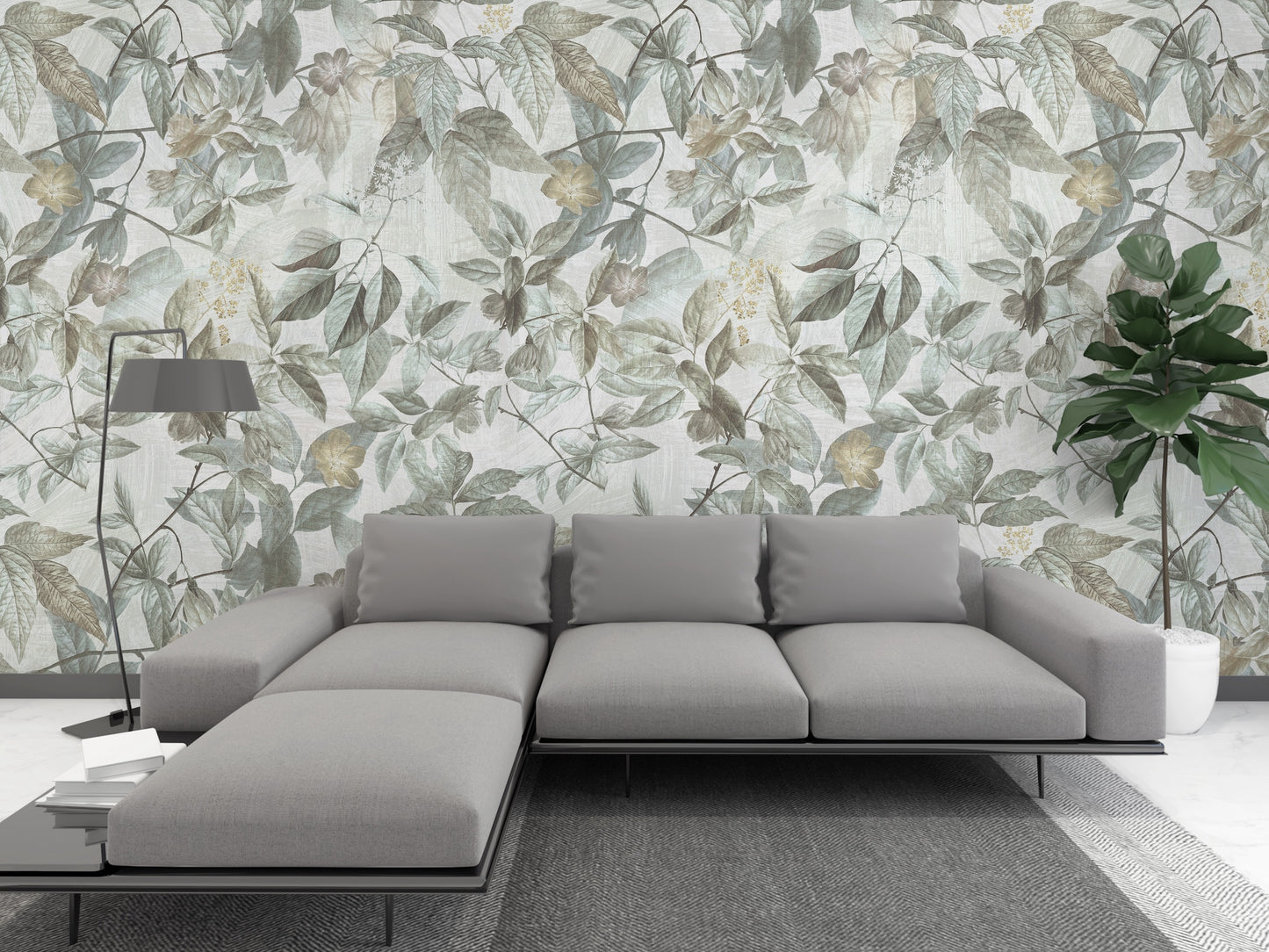 Patrón Floral Precioso Follaje