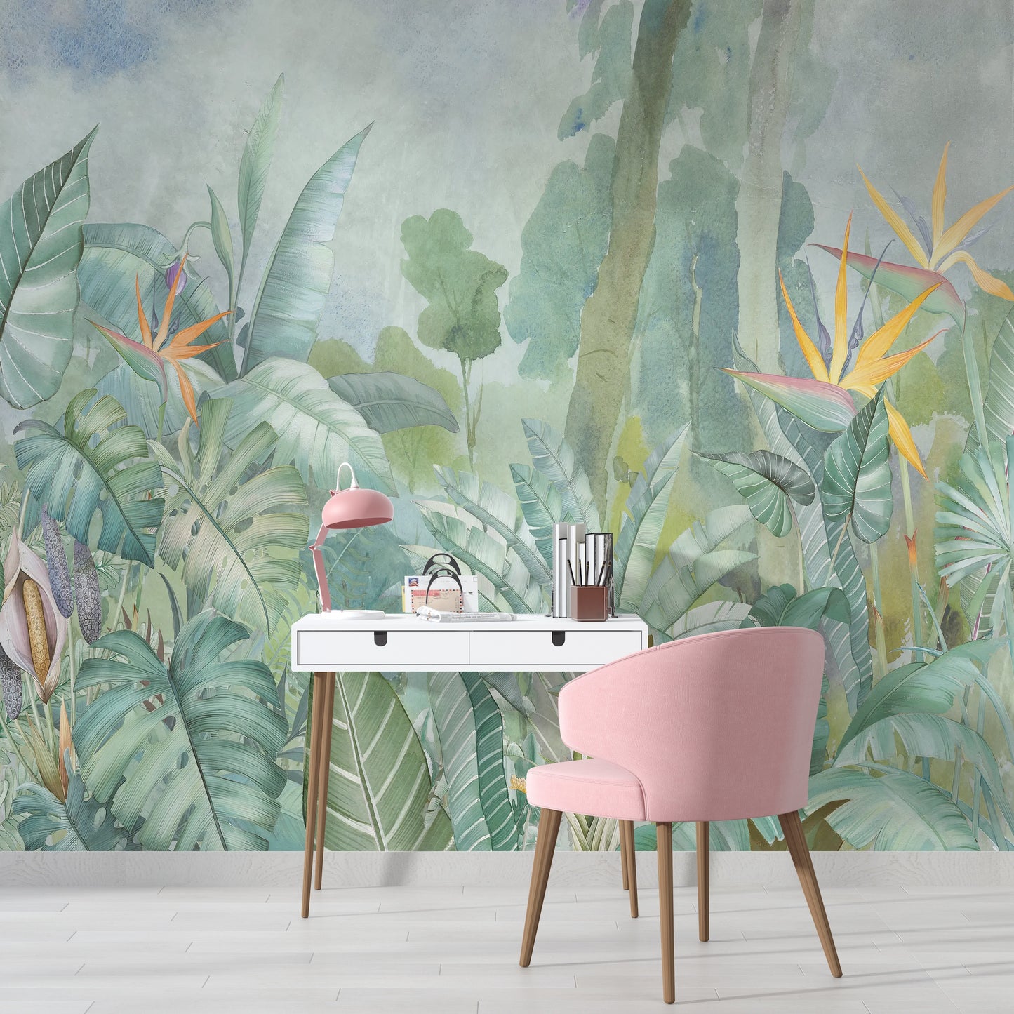 Acuarela Jardín Tropical