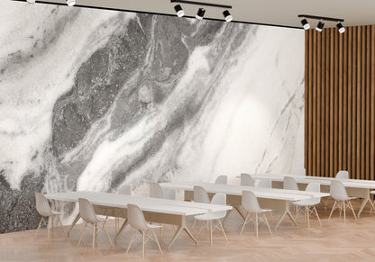 Elegante Mármol Carrara Gris y Blanco