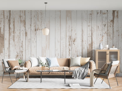 Grunge White Wooden Planks