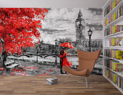London Lovers Red and Black & White