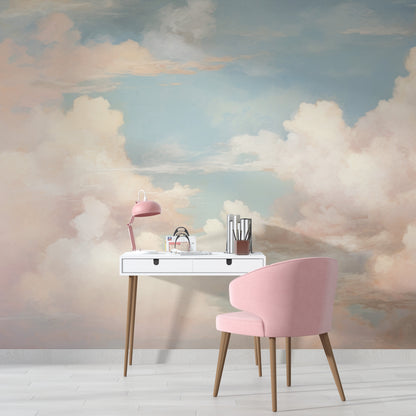 Pintura Cielo y Nubes Pastel