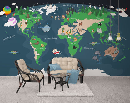 Mapa Mundi Curveado