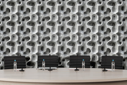 Concreto Brutalista Orgánico Efecto 3D