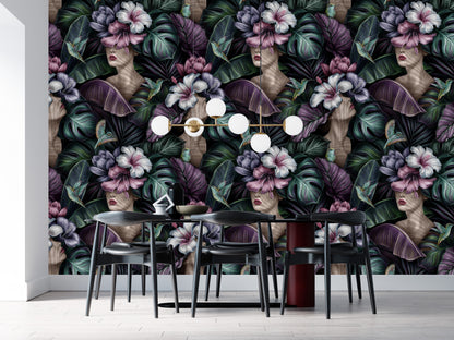 Damas, Flores y Plantas Tropicales