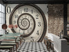 Reloj Espiral Vertigo Fibonacci Surrealista
