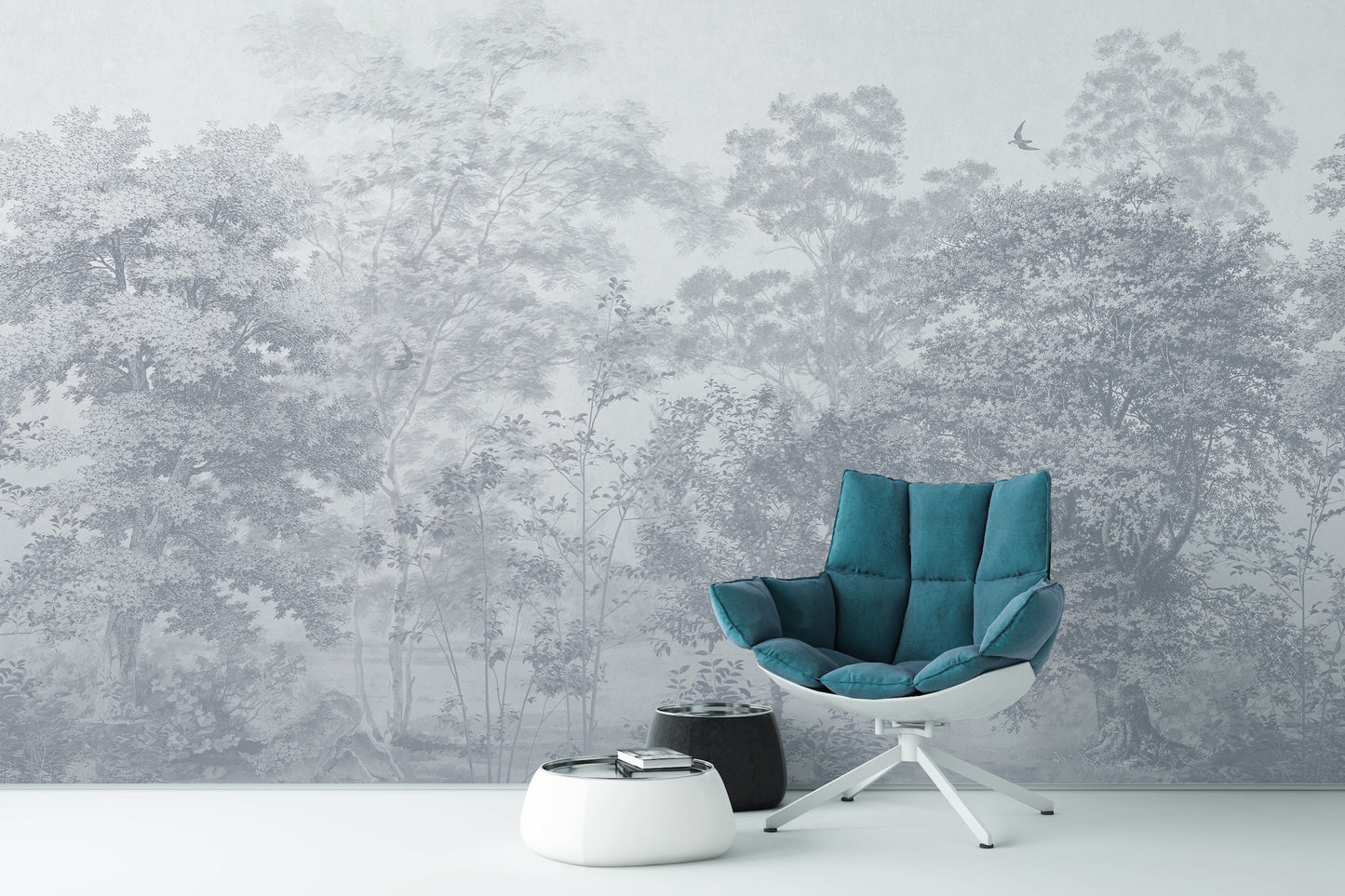 Paisaje Sutil Y Elegante de Arboles Varios Colores