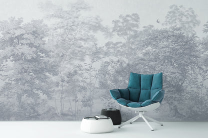 Paisaje Sutil Y Elegante de Arboles Varios Colores