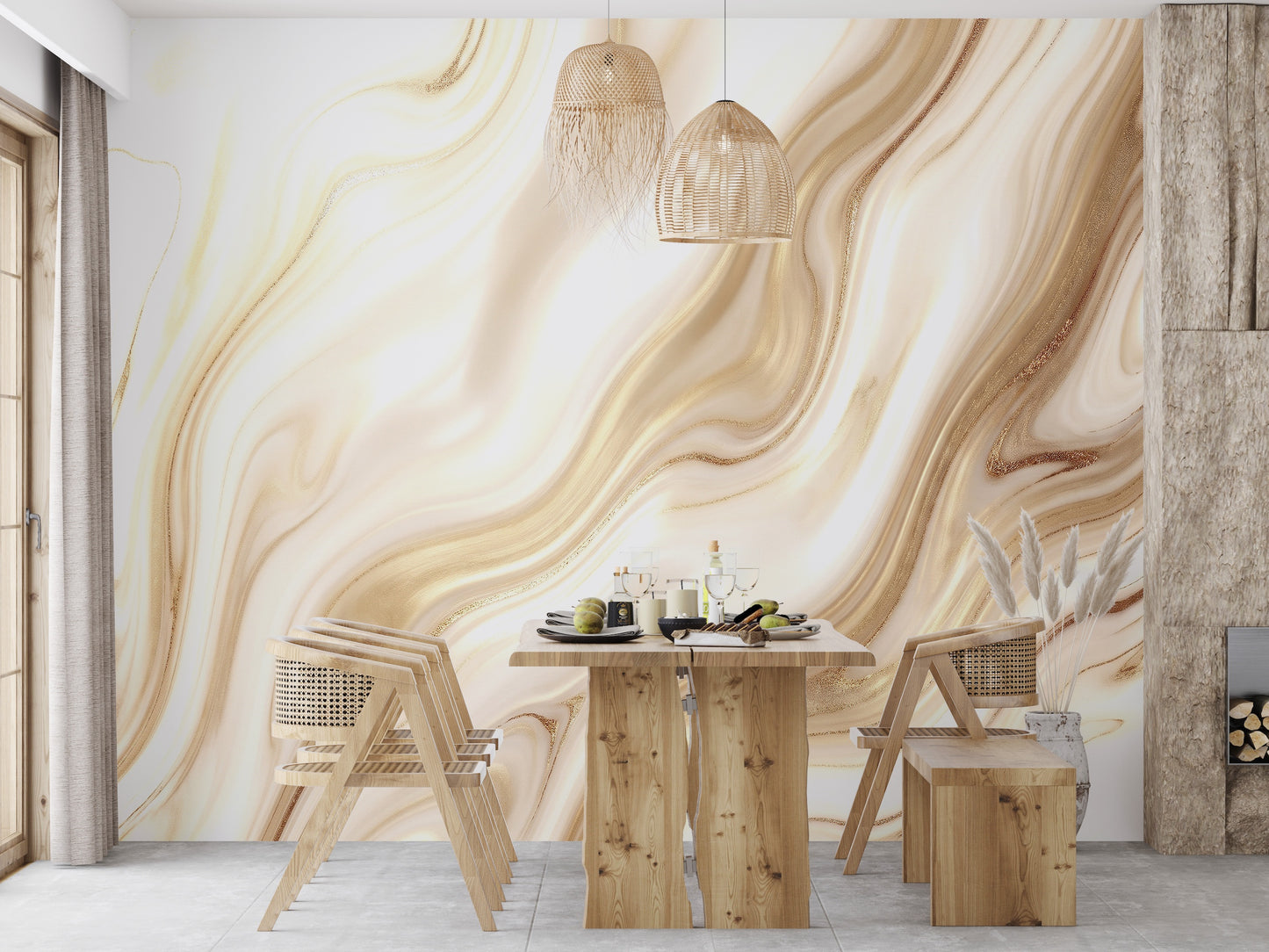 Marmoleado Ondas Beige