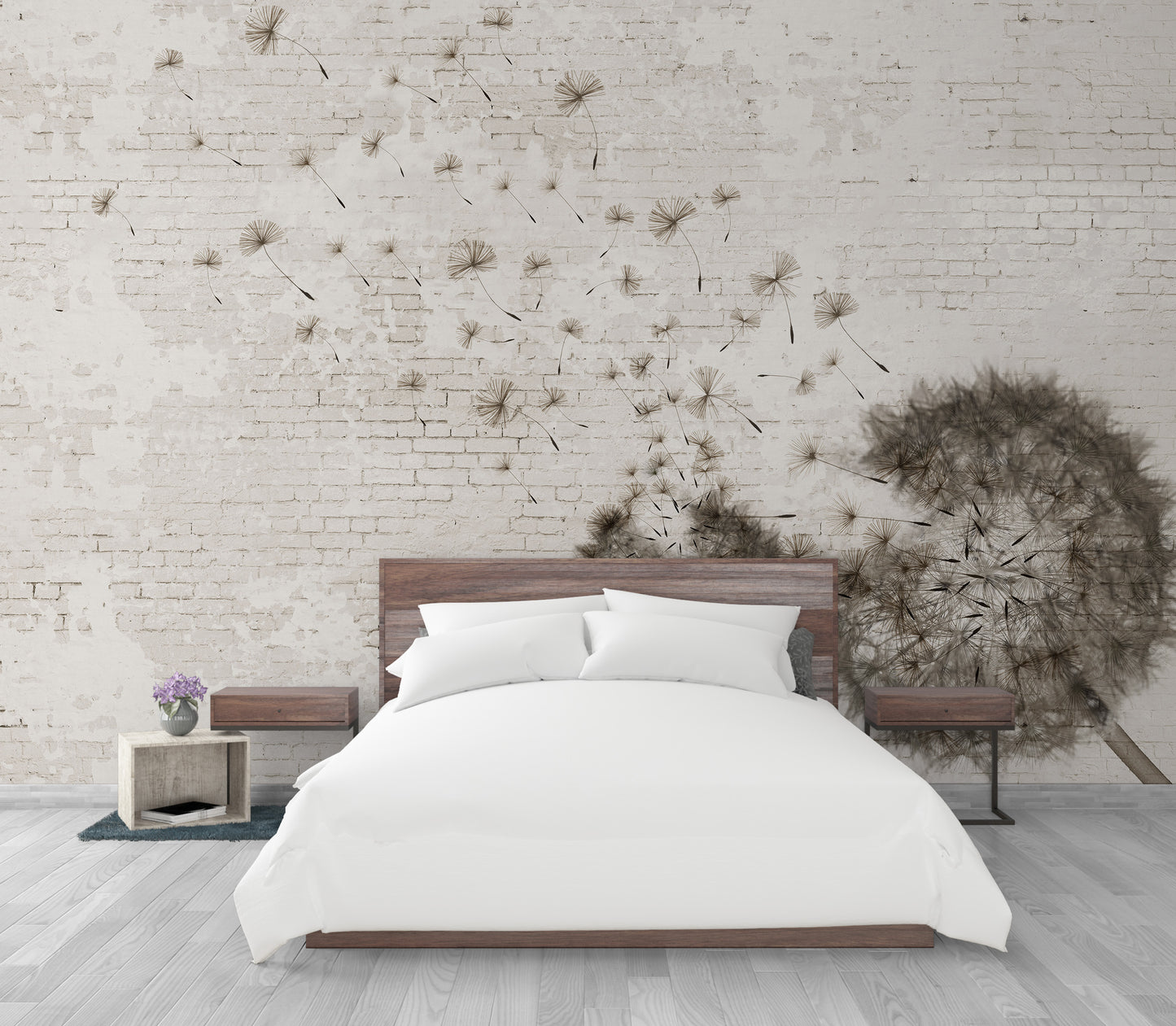 Muro Ladrillo Off White y Dandelion