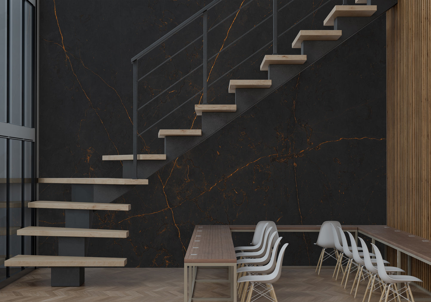 Lujoso Mármol Breccia Con Venas Naranja