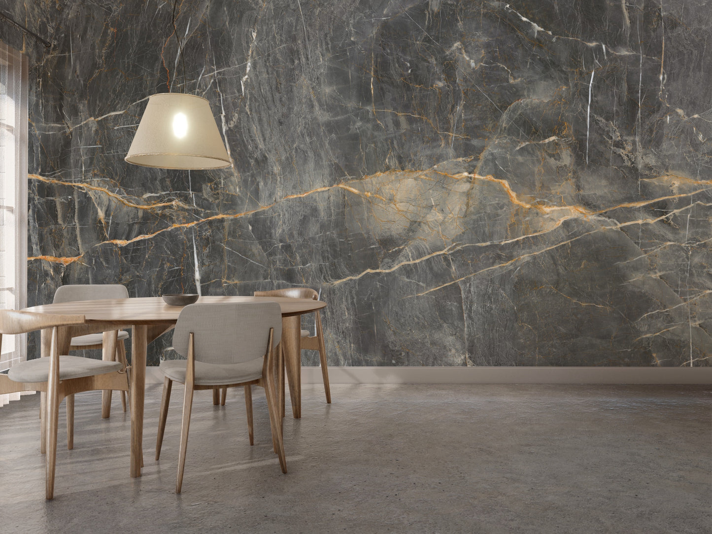 Mármol Gris Obscuro Vetas Beige