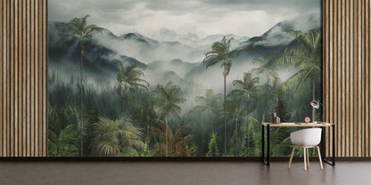 Paisaje Jungla, Montañas y Neblina