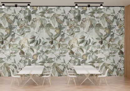 Patrón Floral Precioso Follaje