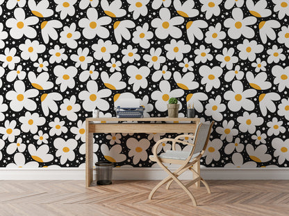 Black, White & Yellow Flowers