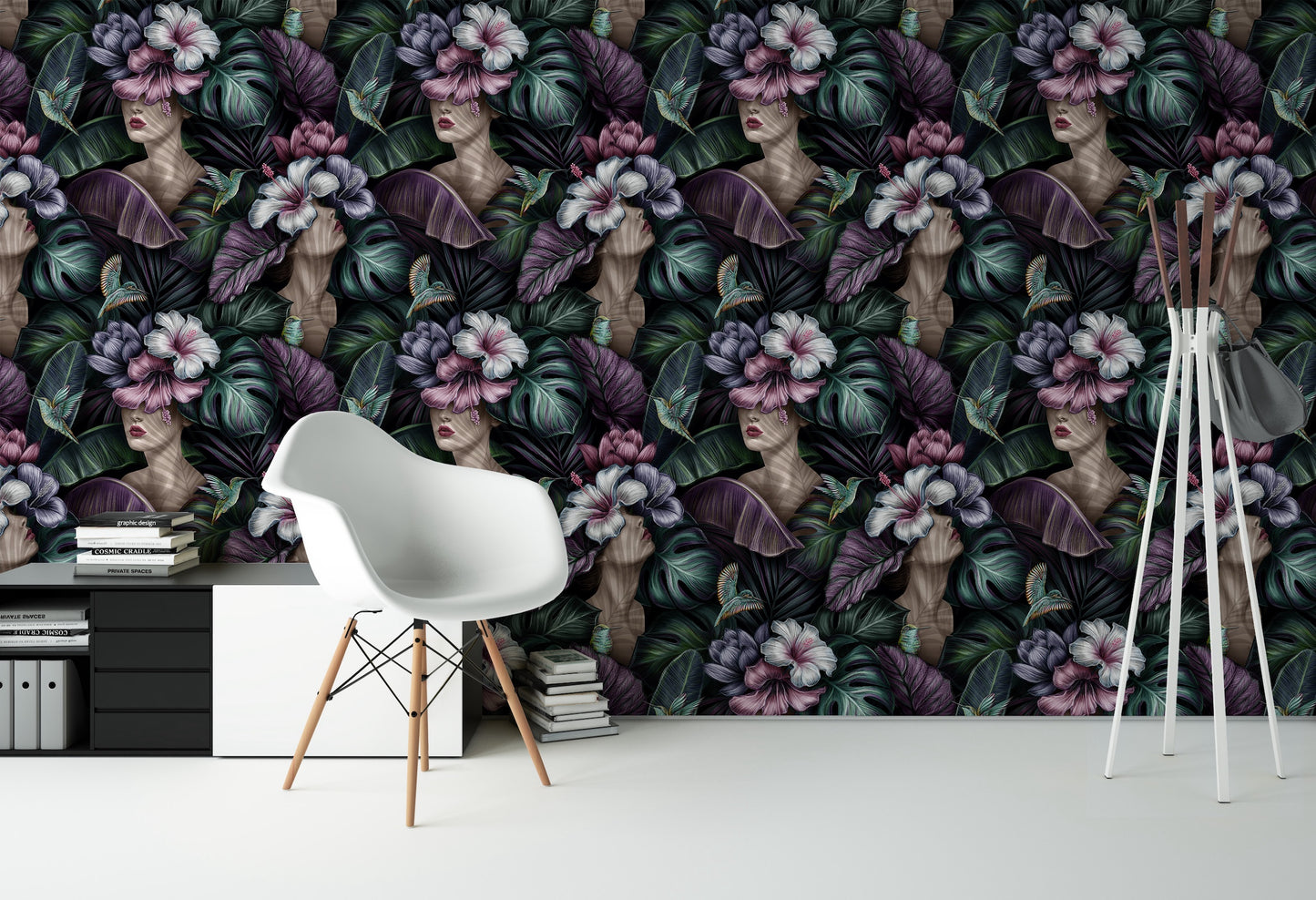 Damas, Flores y Plantas Tropicales