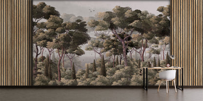 Paisaje Arboles y Pinos
