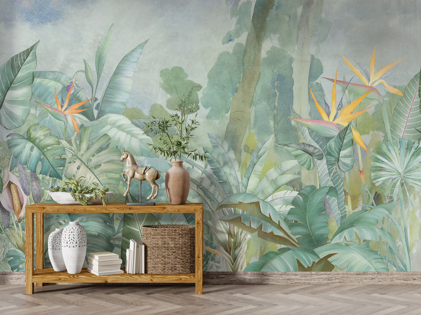 Acuarela Jardín Tropical