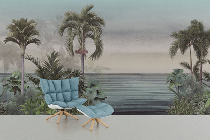Palmeras y Vista al Mar