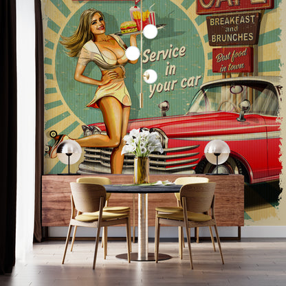 50's Retro Fast Food Girl