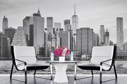 New York Skyline Black & White