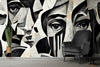 Mural Blanco y Negro Surrealista