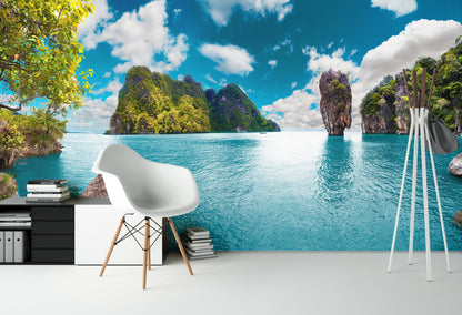 Pintoresco Paisaje Mar en Tailandia