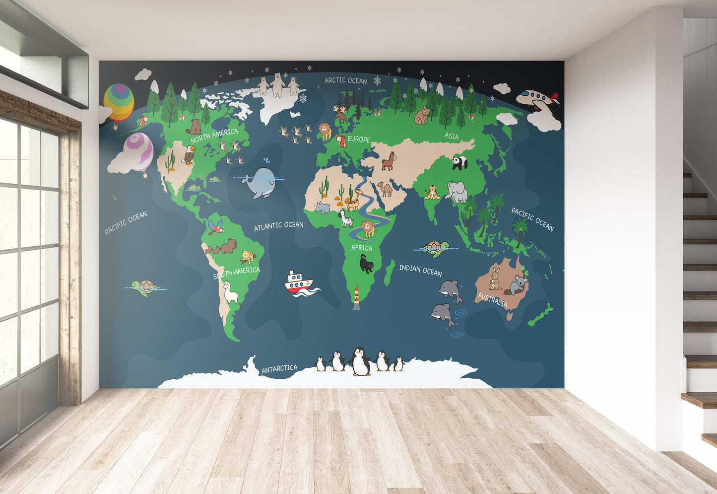 Mapa Mundi Curveado