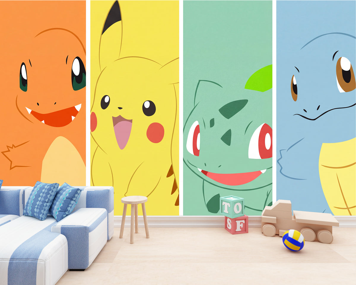 Pokemon Wall Characters Sketch