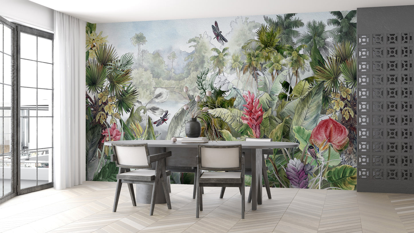 Jungla Tropical y Libelulas