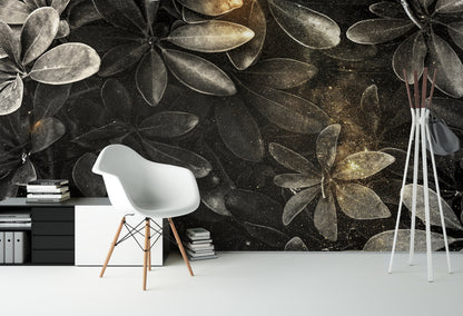 Glittery Flowers - Bronze