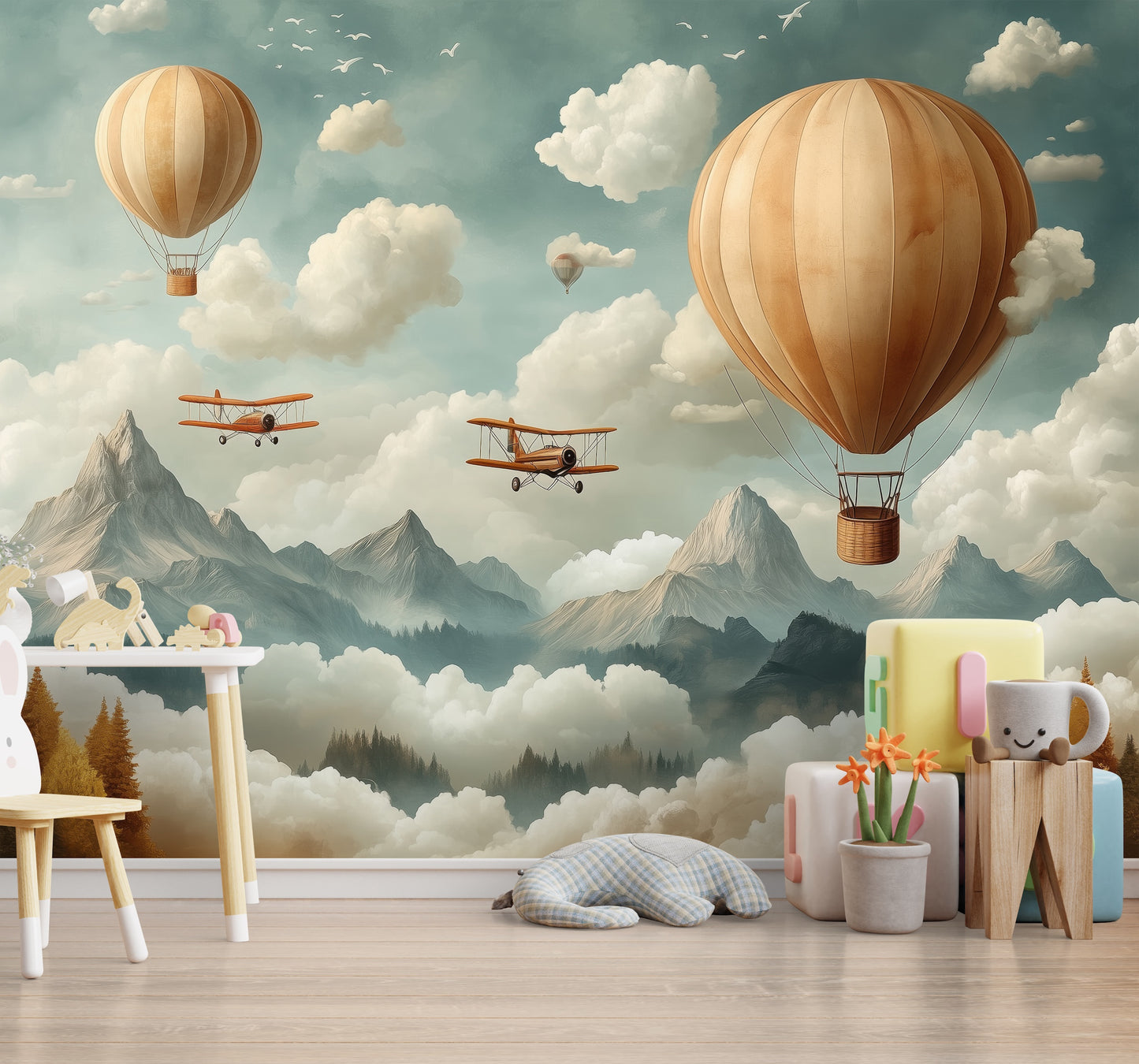 Montañas, Avionetas y Globos